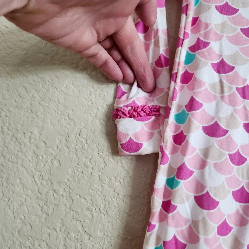 NWT 9-12m‎ KICKEE PANTS Ruffle Butt Bamboo Mermaid Tulip Scales Zippy